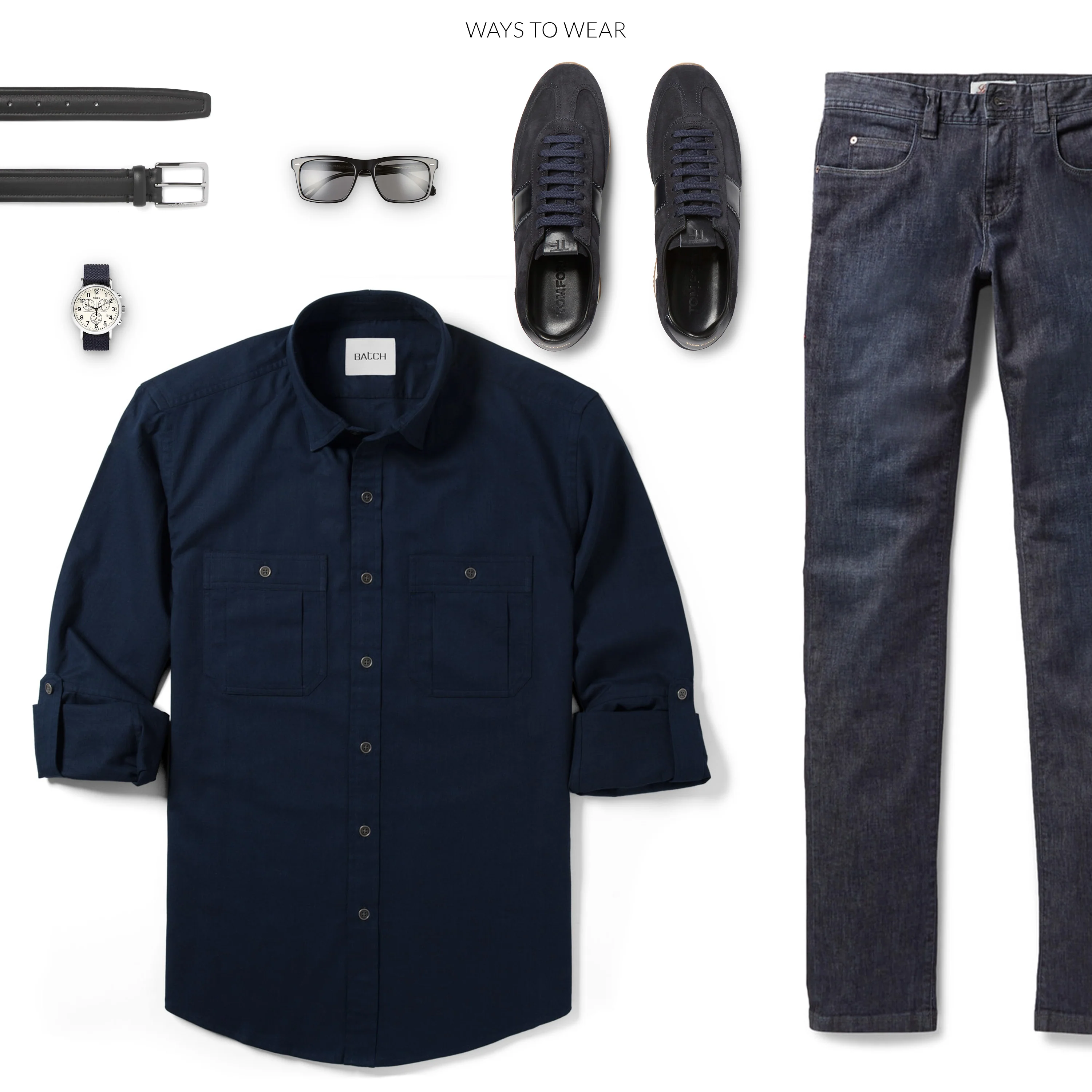 Fixer Utility Shirt – Dark Navy Twill - Image 7