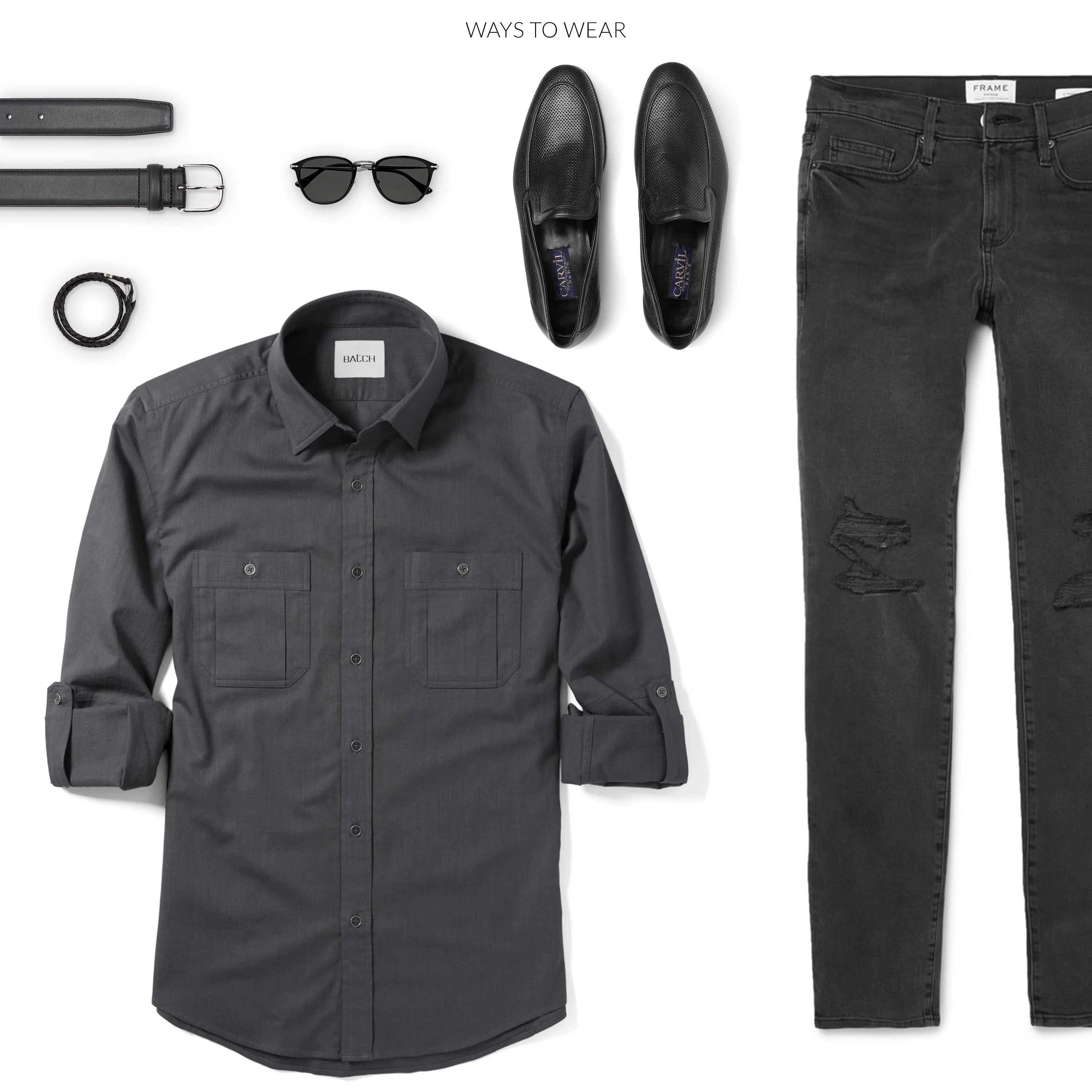 Fixer Utility Shirt – Slate Gray Cotton Twill - Image 10