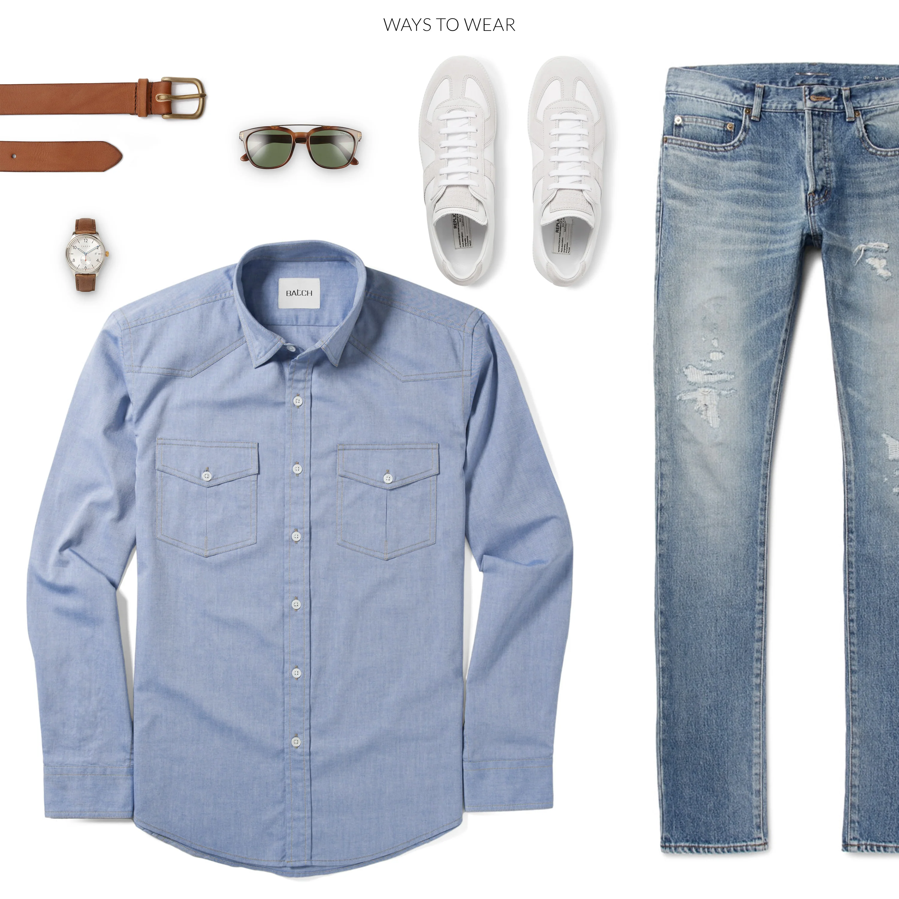 Maker Shirt – Classic Blue Cotton Oxford - Image 7