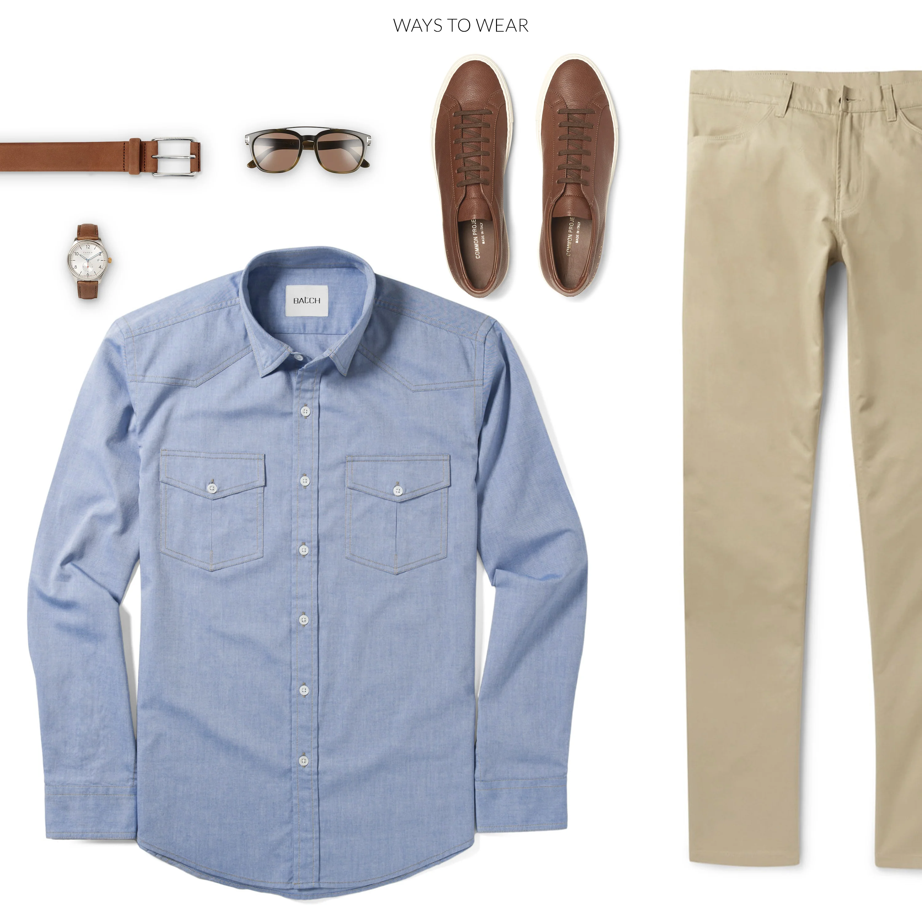 Maker Shirt – Classic Blue Cotton Oxford - Image 9